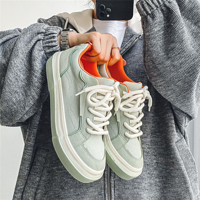 Low-top canvas shoes boys Korean version of the hundred with flat bottom vulcanized tide shoes male skateboarding shoes